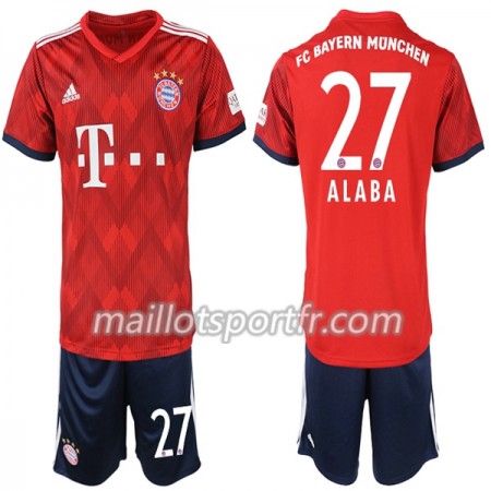 Maillot de Foot Bayern Munich Alaba 27 Enfant Domicile 2018/19 Maillot de Foot Bayern Munich Alaba 27 Enfant Domicile 2018/19